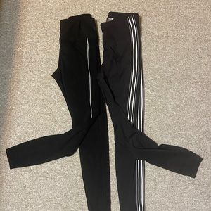 Two pair of performance leggings